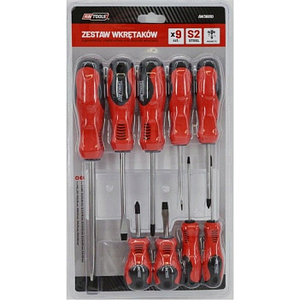 AWTOOLS SCREWDRIVER SET 5xSL+4xPH 9pcs AW36810