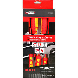 AWTOOLS VDE INSULATED SCREWDRIVER SET 7pcs AW36987
