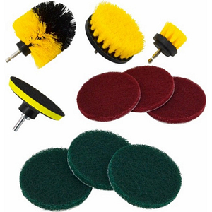 AWTOOLS DRILL BRUSH CLEANING SET 10pcs AW55310