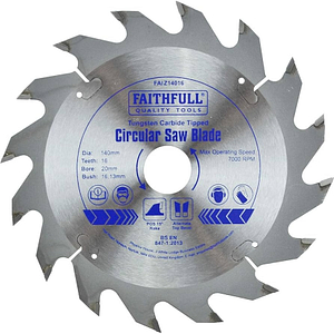 Circular Saw Blade 140 x 20mm x 16T Fast Rip FAIZ14016