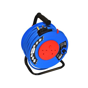 Tala Heavy-Duty Cable Reel 220V 2-Socket 25m TAL59215