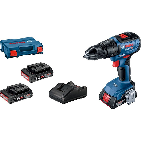 BOSCH GSB 18 V-50 Brushless Hammer Drill 18V 3x2.0Ah 50/24Nm 06019H5121