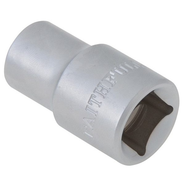 Faithfull Hexagon Socket Chrome Vanadium 1/2in Drive 12mm FAISOC1212