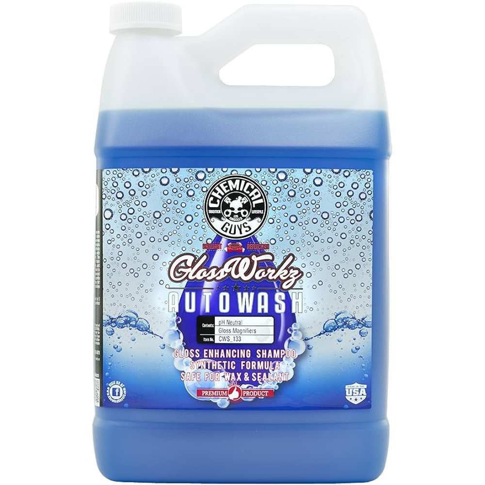 CHEMICAL GUYS GLOSSWORKZ GLOSS BOOSTER PAINTWORK CLEANSER GALLON T&H