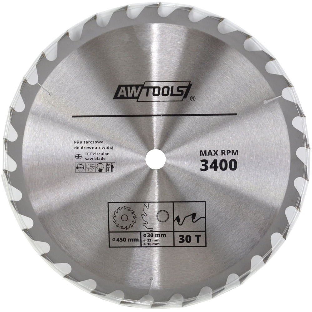 AW TOOLS TCT Circular Saw Blade 160x30x60T AW484581 - T&H