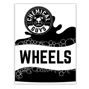 CHEMICAL GUYS BUCKET STICKER WHEELS BLACK