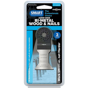 SMART ST44BM3 44MM BI-METAL WOOD & NAILS BLADES X3 PCS