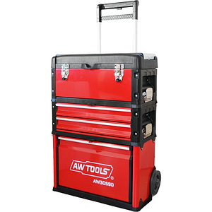 AWTOOLS 3-PART ROLLING TOOLBOX 52x32x72cm AW30590