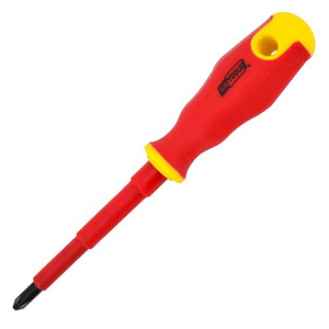 AWTOOLS VDE INSULATED SCREWDRIVER PH1 x 100mm AW37113