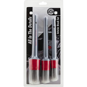 CHEMICAL GUYS ALL IN THE DETAILS INTERIOR CLEANING BRUSHES 3 PACK