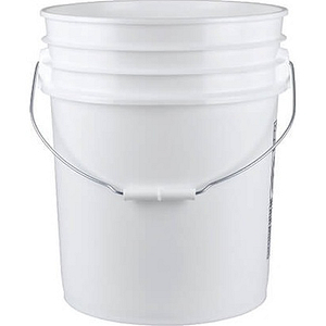 CHEMICAL GUYS HEAVY DUTY BUCKET 5 GALLON White, HDPE, 19L1P