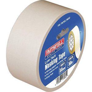Low Tack Masking Tape 50mm X 50m FAITAPELTM50