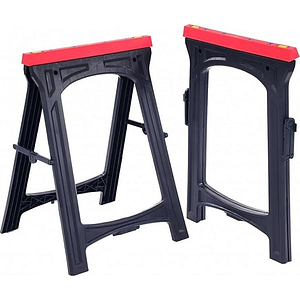 Faithfull Plastic Trestles (Set 2) Height 82cm x Length 57cm FAITRESTLESP