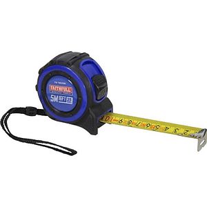 FAITHFULL Trade Tape Measure 5m (Width 25mm) FAITM525MI