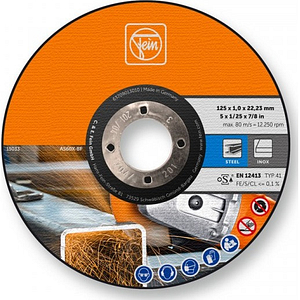 FEIN METAL CUTTING DISC 125MM 25 PCS 63709013010