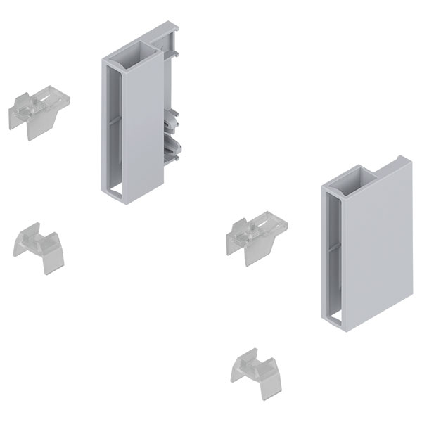 Z36C0080 TANDEMBOX connector for design element, length=285.5 mm, nylon, right+left, for TANDEMBOX antaro