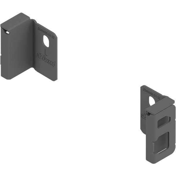 ZB4N000S MERIVOBOX chipboard back fixing, height N (82.5 mm), right+left