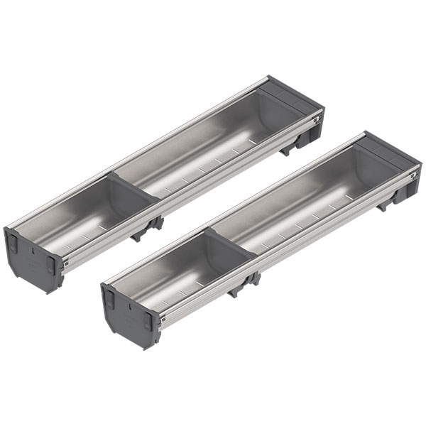ZSI.500BI1S ORGA-LINE sink organisation (partially filled), for TANDEMBOX drawer, NL=500 mm, width=101 mm