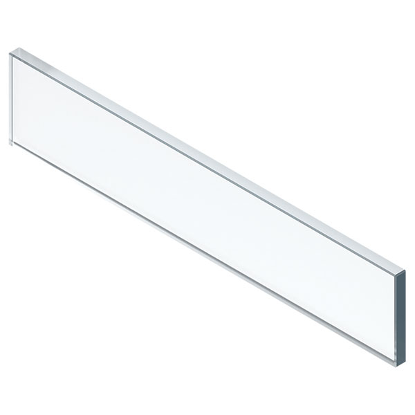 ZE7V338G LEGRABOX design element – front, height C (70 mm), CW=450 mm (15/16 mm), glass clear, for LEGRABOX pure/free