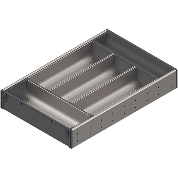 ZSI.450BI3E ORGA-LINE container set (partially filled), for TANDEMBOX drawer, NL=450 mm, width=282 mm, for SPACE CORNER