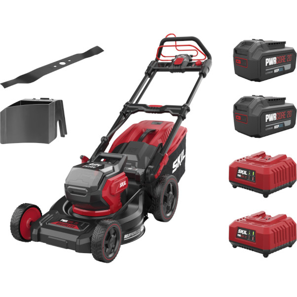Powerful '40V Max' (2 x '20V Max') Lithium-Ion 46 cm brushless cordless self-propelled lawn mower GM1E0151BA