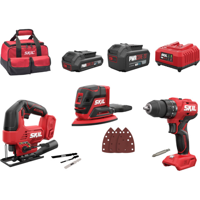 SKIL 3369EA Combo brushless Hammer drill, sander, jig saw CK1E3369EA