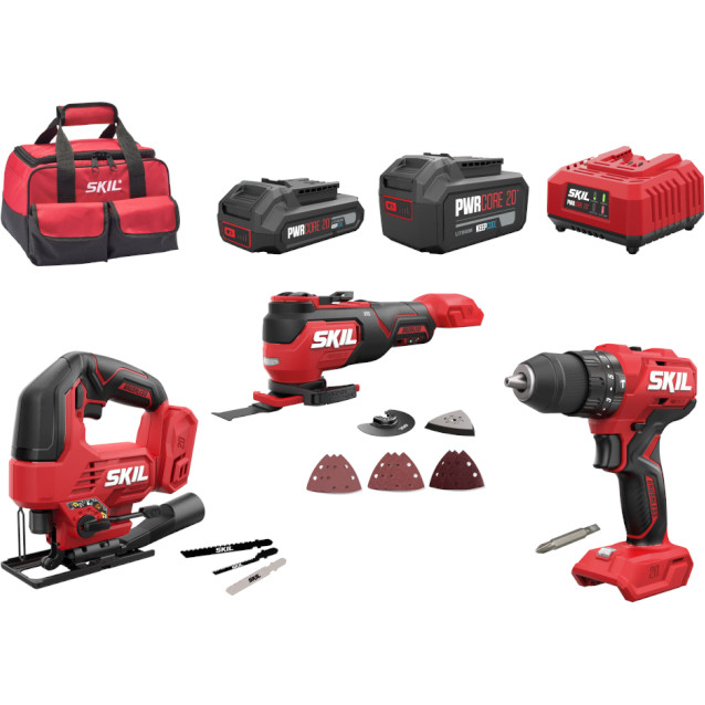 SKIL 3370EA Combo brushless Hammer drill, multi tool, jig saw CK1E3370EA