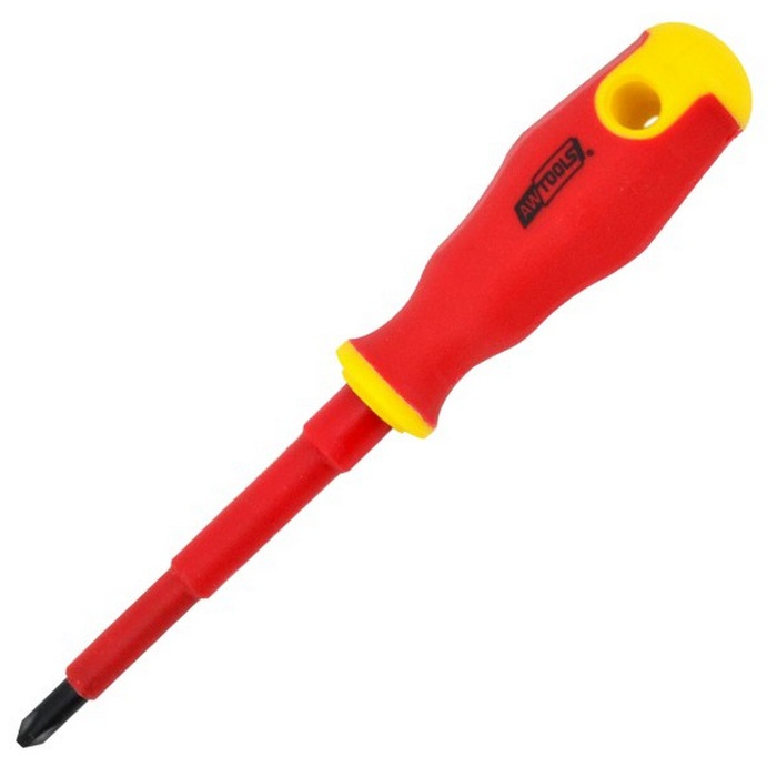 AWTOOLS VDE INSULATED SCREWDRIVER PH2 x 100mm AW37115